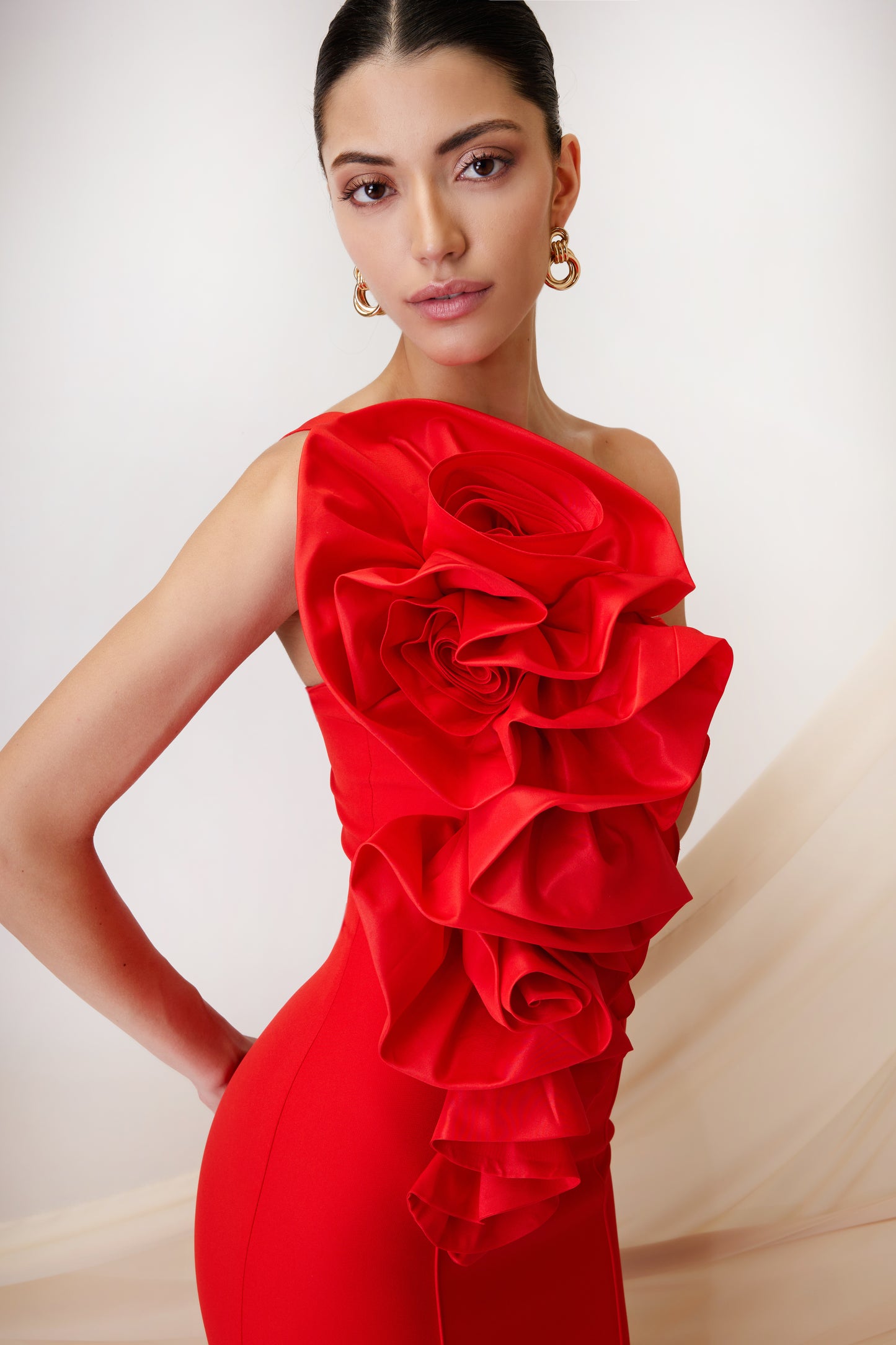 LONG DRESS RED