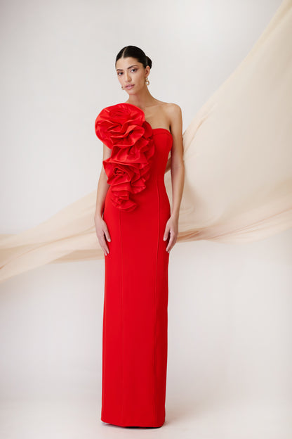 LONG DRESS RED