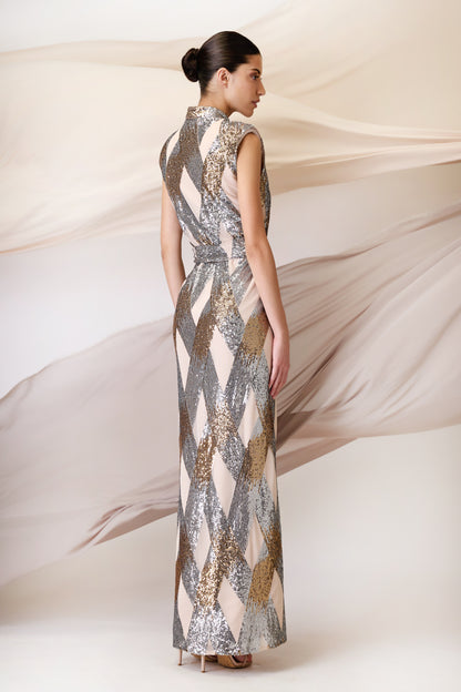 LONG DRESS SILVERGOLD