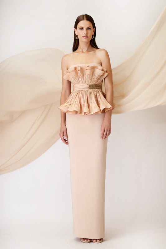 TOP SKIRT BEIGE