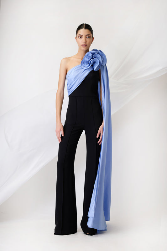 JUMPSUIT BLACK LT BLUE